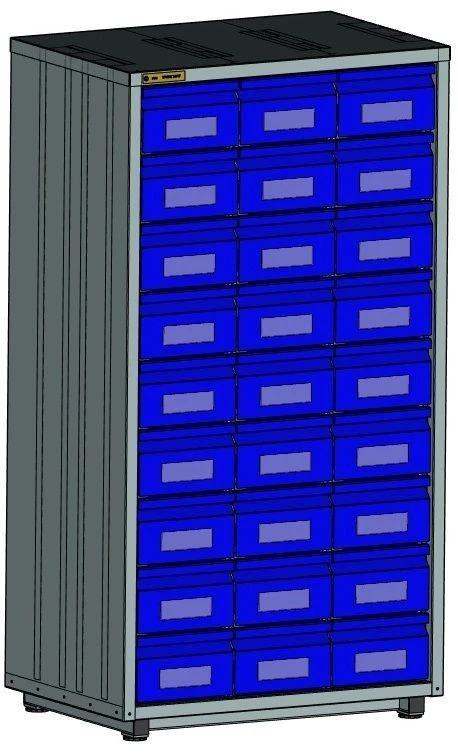Cupboard for storing cards
