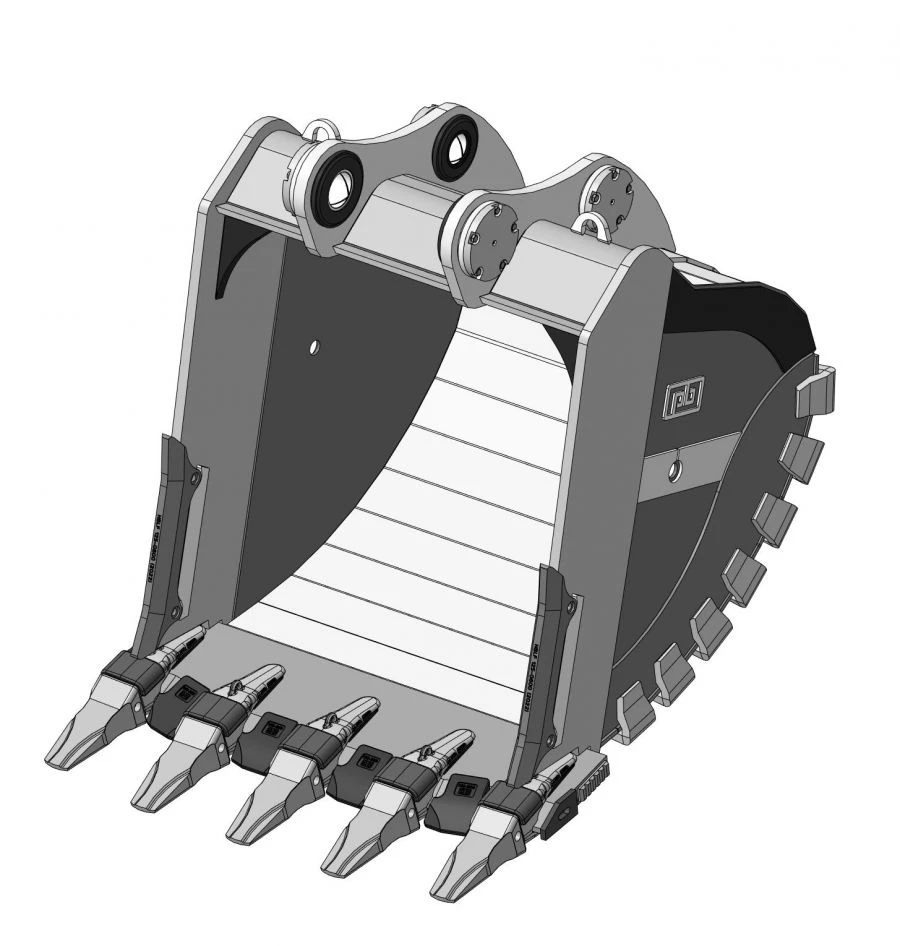 Heavy duty rock bucket RDX-123.24-M1