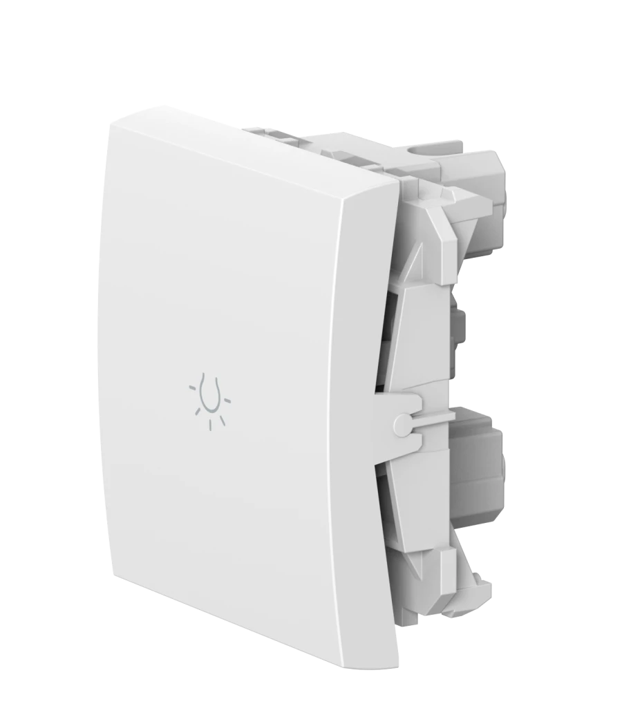 CADUCEUS ALING MODE Flush-mounted push-button light switch, 10AX, 250V~, 2M, white, art. 6590.0