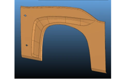 5299230-5402502-51/B Left front arch panel