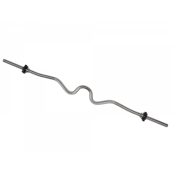 Curved barbell shaft