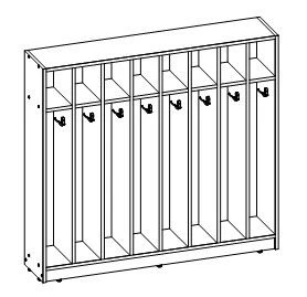 Towel cabinet TV-DShP-6.5.01