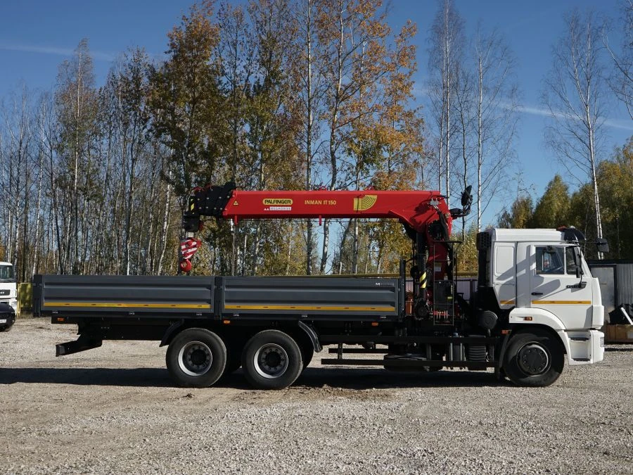 Special truck with KMA type hydraulic loading crane on the basis of KAMAZ 43118 and its modifications 41K01N-UH