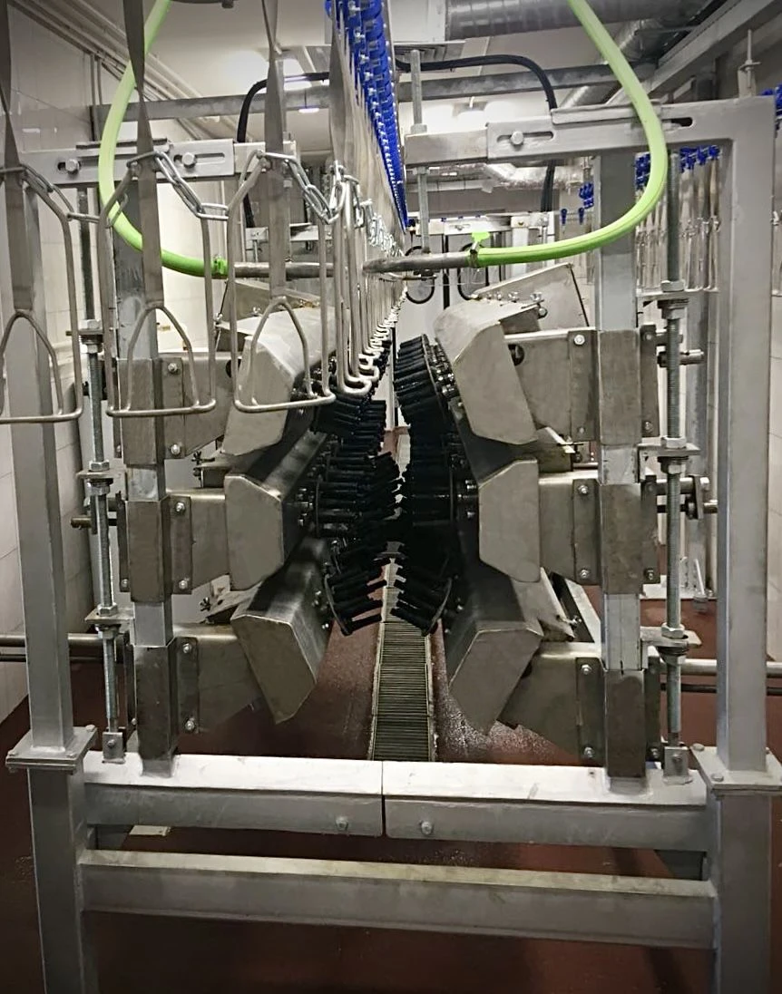 Plumage removal machine