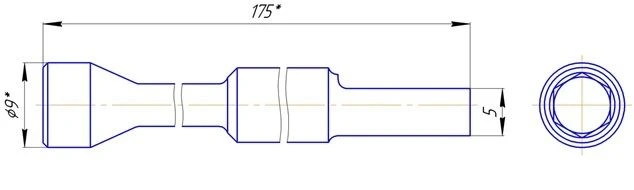 Schanz screw clamping spanner S=6mm