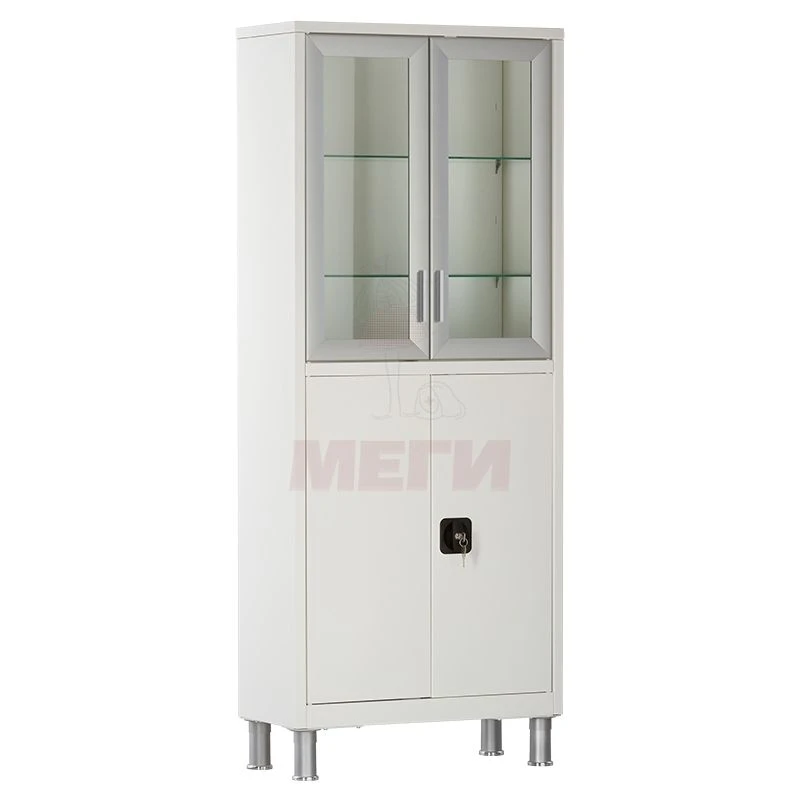 ??-02-???(???-647.12) Two-section double-leaf medical metal cupboard