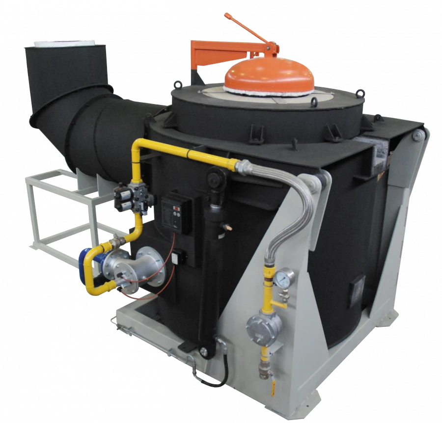 Gas heated melting furnace, type PGP
