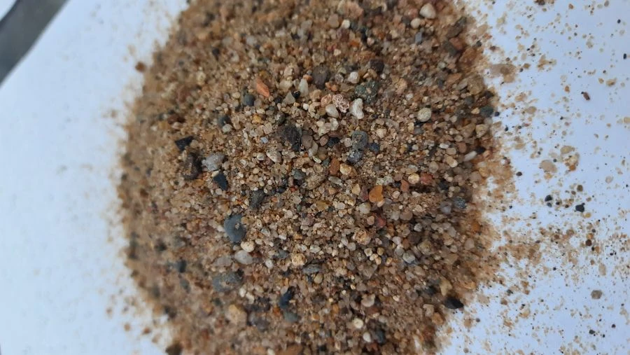 Sand for construction works: sand group - coarse.