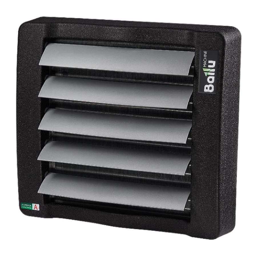 Stationary electric fan heater with water heat exchanger, "BALLU" trade mark, model BHP-W3-20-S