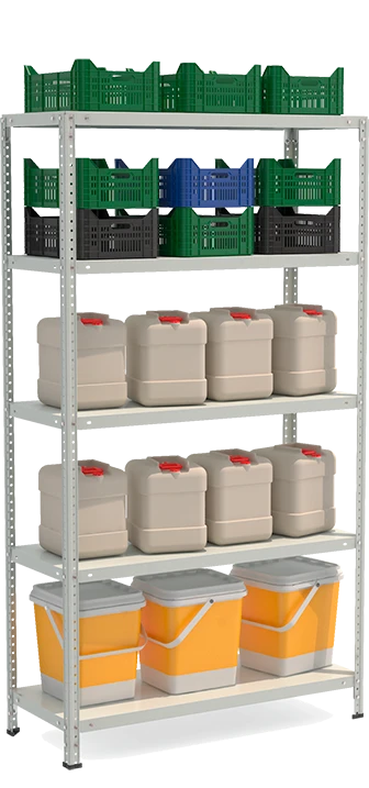 Metal shelf reinforced shelving unit model STF Shelf 1045-1.8