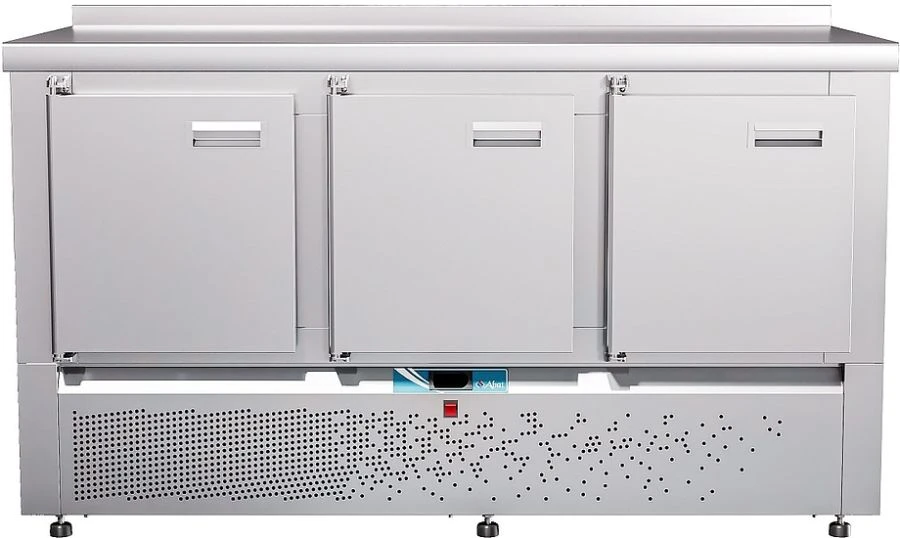 Refrigerated medium-temperature tables (counters) with lower arrangement of the unit ???-70?-02 and its variations