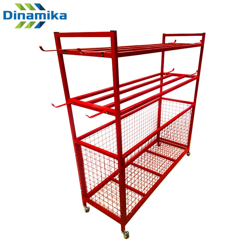 Rack on wheels for balls and sports equipment (without net / with net)