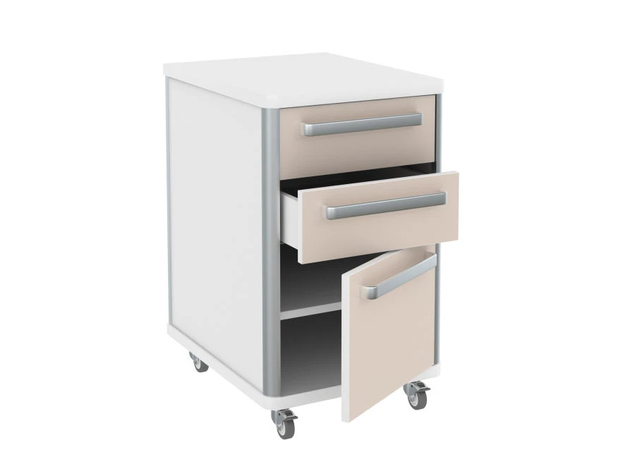 Storage cabinet for laboratory instruments and consumables TP 1-3 from the furniture set for clinical diagnostic laboratories