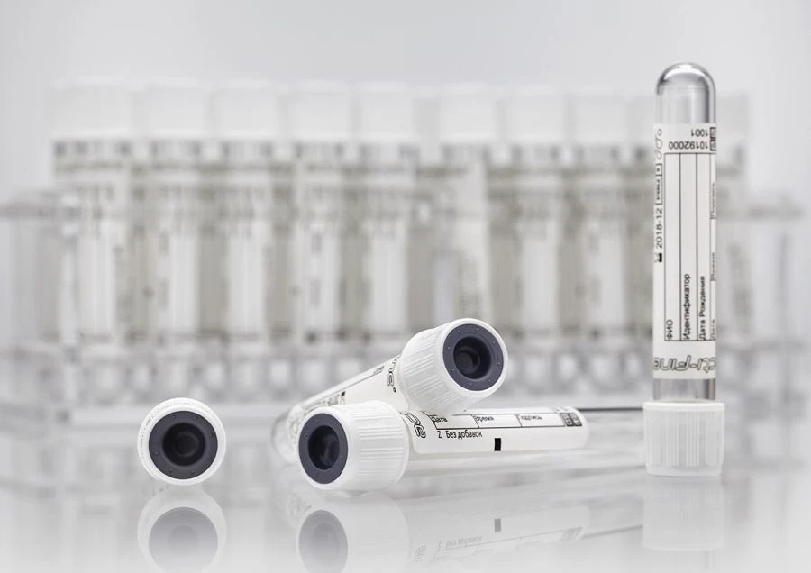 Vacuum tubes "Acti-Fine®" for venous blood sampling without additives, size 13x100 mm, volume: 5,5 ml.