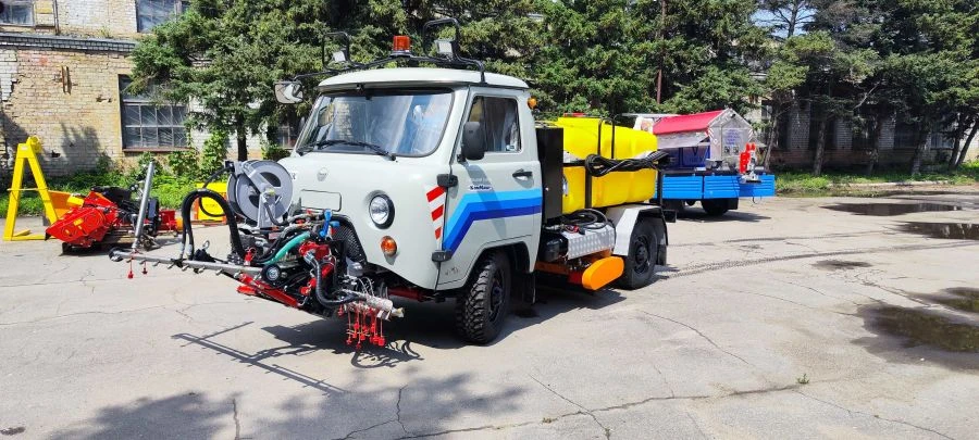 Multifunctional combined machine MKM-1904-02 "Cleaner" with attachments