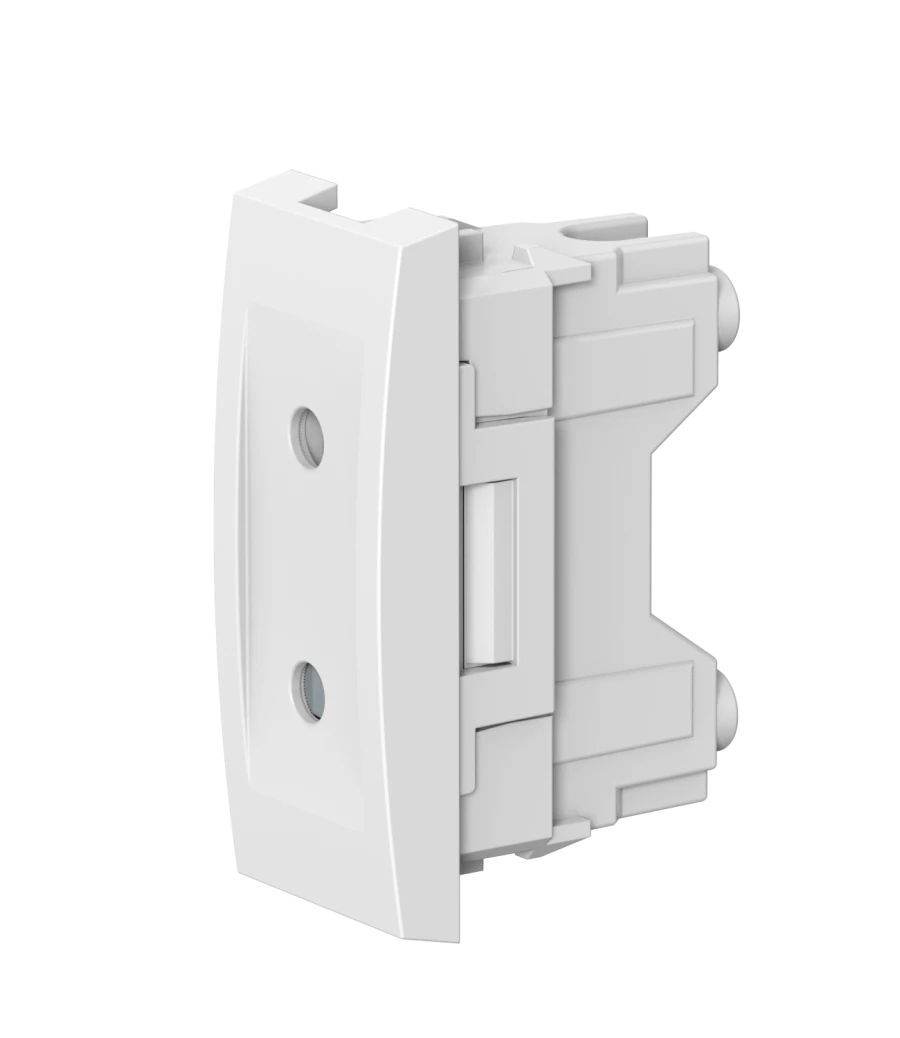 CADUCEUS ALING MODE 10A, 250V~, 1M, white, item 652.A, flush-mounted socket without grounding with blinds. 652.0
