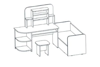 Set of children's furniture (Trade mark Alliance-S)