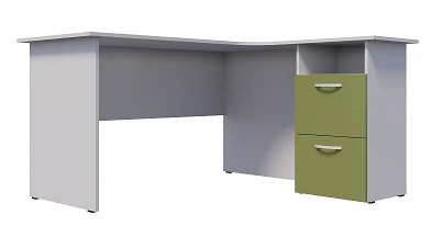 Ergonomic desk with built-in drawer unit S.P.13.1