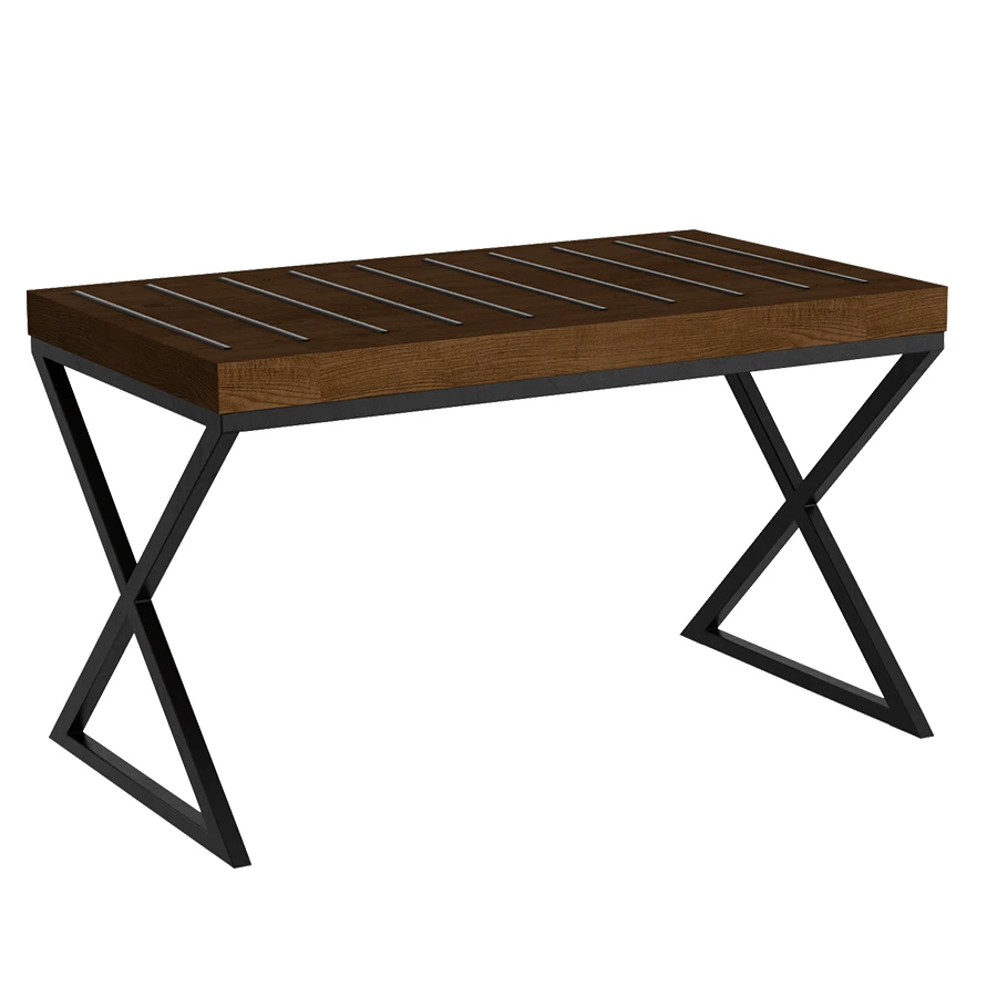 Luggage rack on metal frame