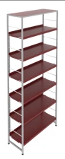 Metal shelving unit 900x300x2052 mm