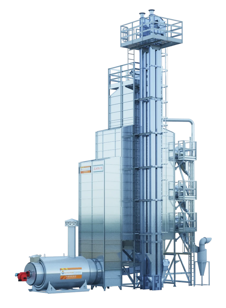 Zlata type Zlata 15 modular shaft grain dryer (indirect heating, gas)