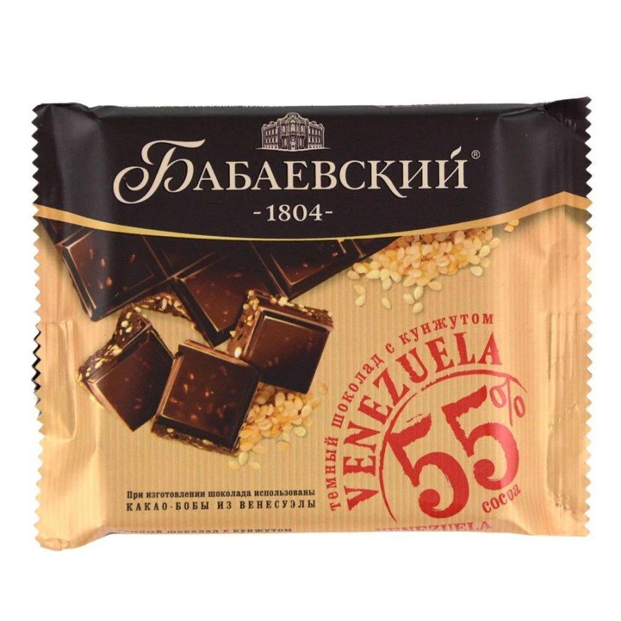 Dark Chocolate "Babaevsky" Venezuella with Sesame 90g