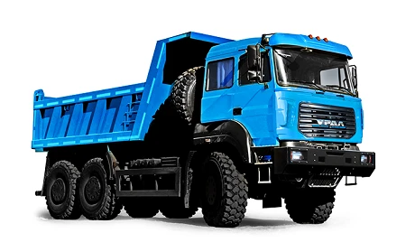 Dump truck Ural 6370-0121 (Equipment options: gearbox ZF 16S2220, 16S1820; clutch: ZF, Hammer; neutraliser: dinex)