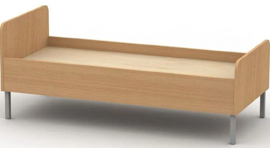Metal-framed chipboard bed type II, K-2