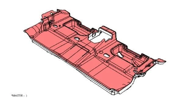 Floor mat middle 9822502677 commercial vehicle