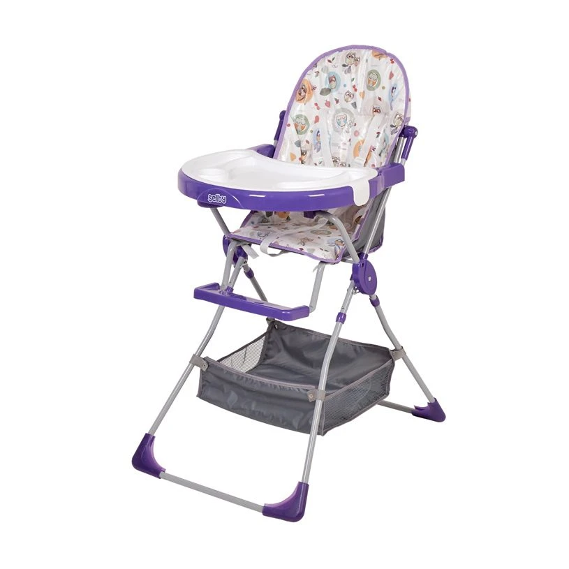Selby 252 "Owls" highchair purple, article number 0001294-07