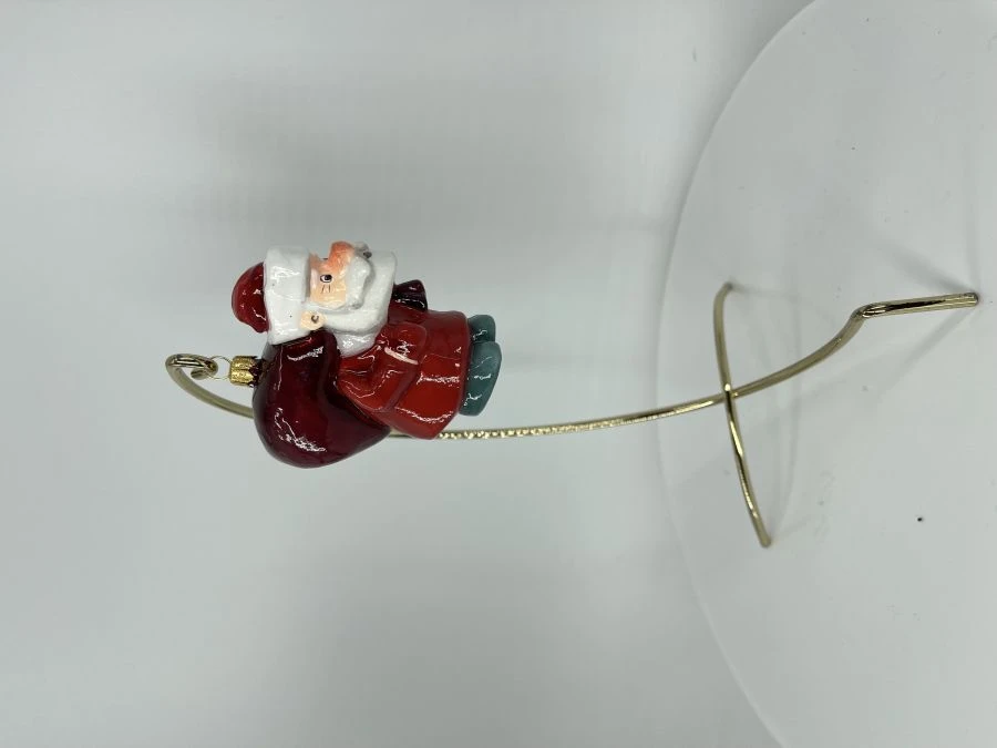 Licence Christmas tree toy made of glass "Father Frost"
