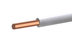 Wire for electrical installations PuVng(A)-LS with copper conductive core, insulated with polyvinylchloride plasticate.