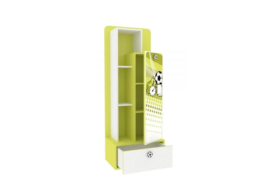 Football LD.518100.000 Front of the combined shelving unit (White/Lime )