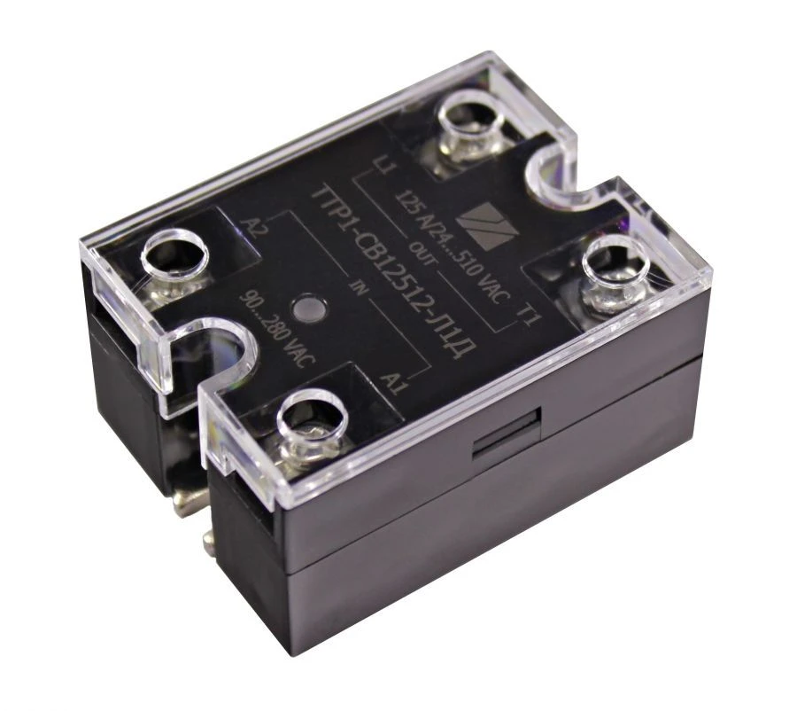 Solid-state relays of alternating current one and two-channel in innovative design 1 (Relay TTR1-SV12512-L1D YaShGK.431162.225TU