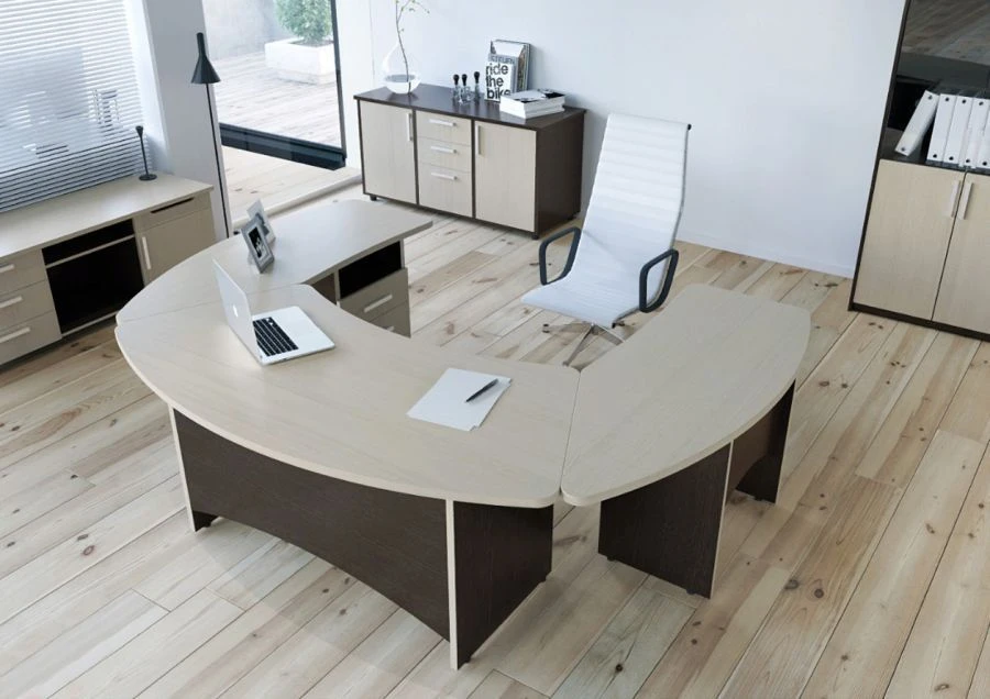 Wooden desks for offices and administrative premises