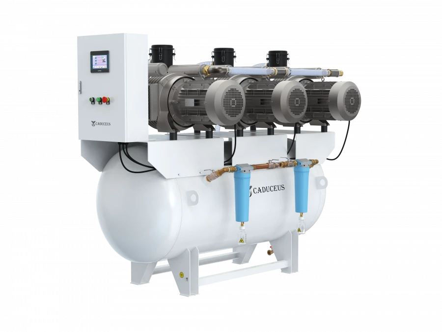 Vacuum station CADUCEUS VAC 3/250 D, 5.5 kW, 250 m3/hour, -0.04-0.9 MPa