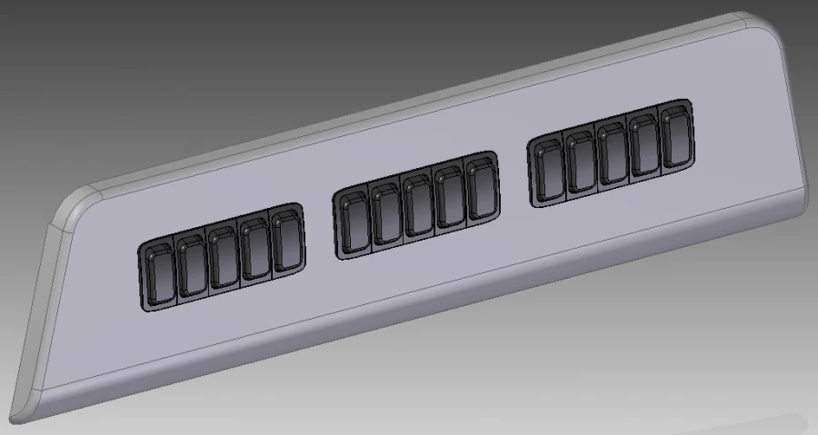 Switch panel 1102-10-165SB