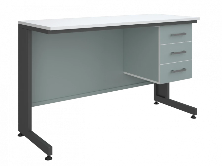 Laboratory table with drawer type 2 high 2
