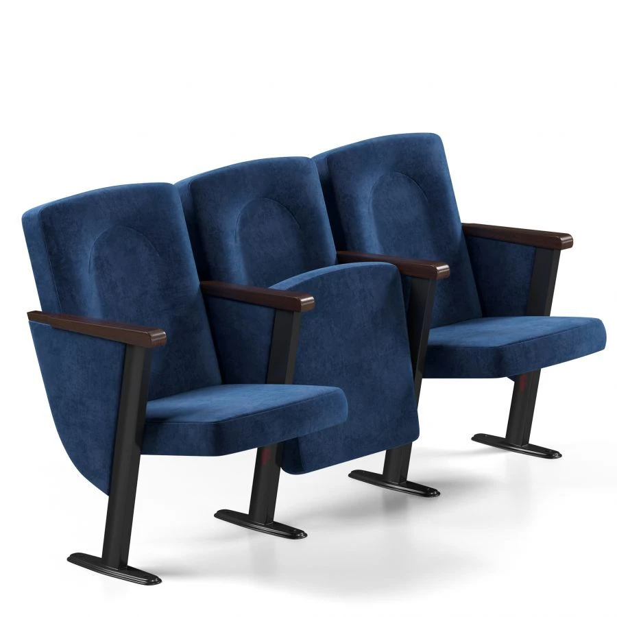 Auditorium armchair on metal frame "Solo" model