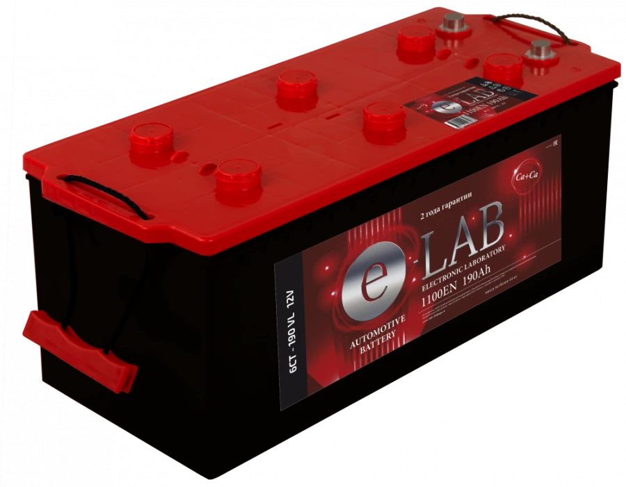Lead battery for starting piston engines 6ST-190 "ELAB"