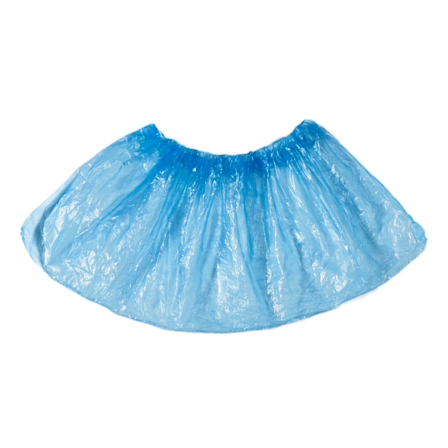 Disposable polyethylene shoe covers