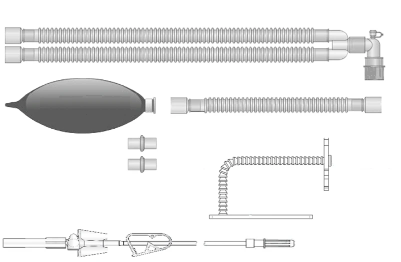 Respiratory devices for joint use with anaesthetic and resuscitation equipment, version: a