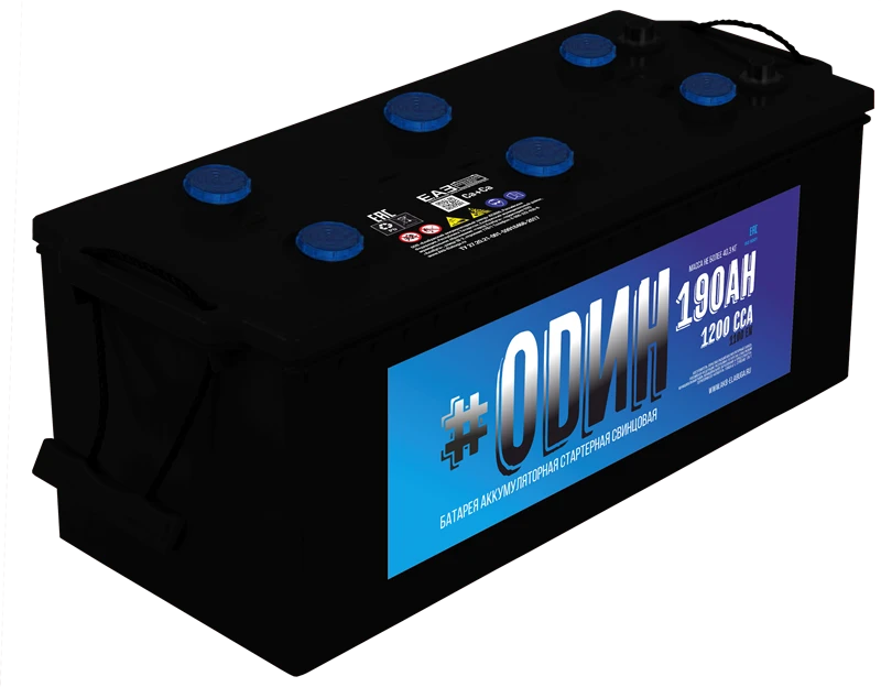 Lead battery for starting piston engines AKB 6ST- 190 "#ODIN"