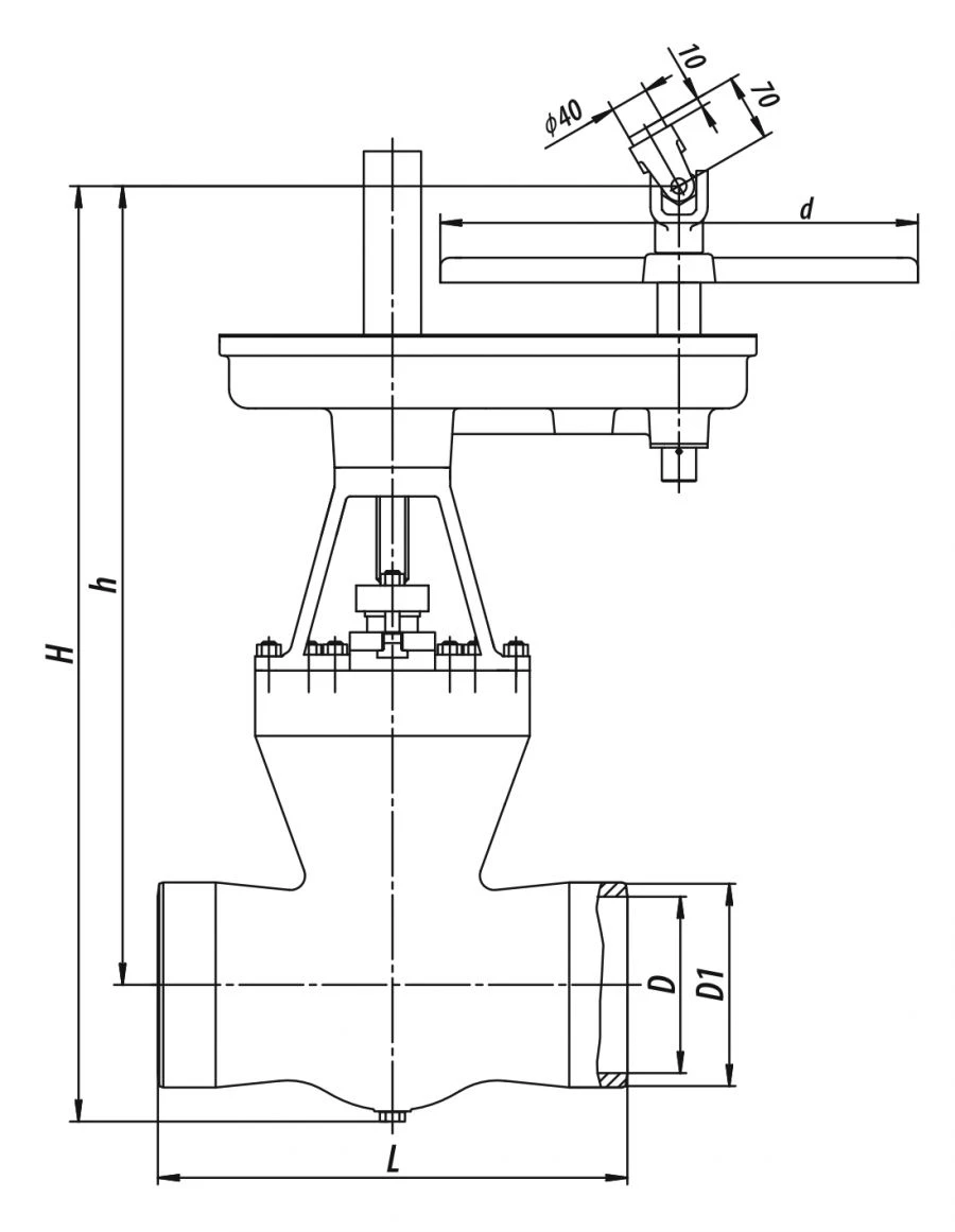 Gate valve 2s-28-6