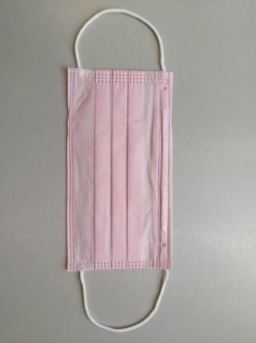 Medical mask three-layer nonwoven mask, disposable, spunbond/spunbond/meltblown with earflaps, size 175 mm x 95 mm, disposable,