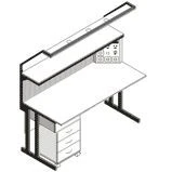 Desk for radio mechanics and radio fitter