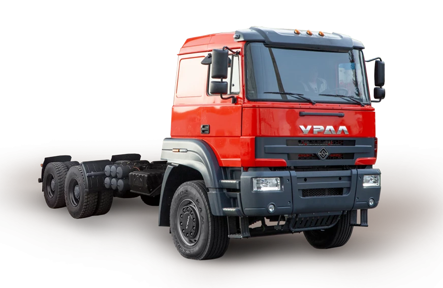Chassis Ural S35510 (Option of equipment: gearbox ZF 16S2225, 16S2220, 16S2221 or TF KAMA 2220, 2221, 2225; clutches ZF, Hammer,