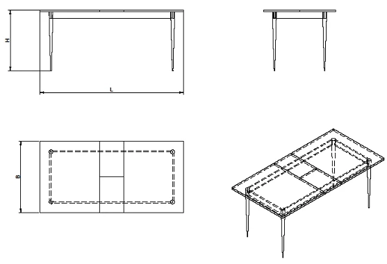 Folding table (SR series)