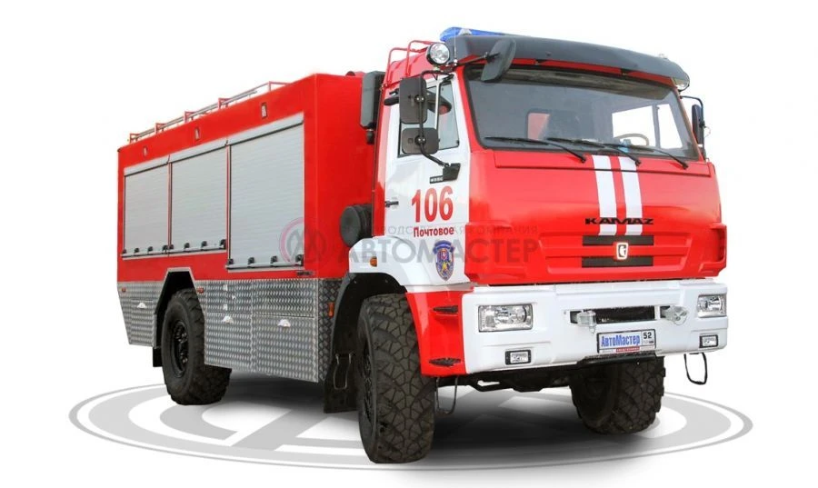 Fire tank truck ?? 2, 3-40 (43502), ?? 2, 5-40 (43502), ?? 2, 7-40 (43502) modification 5782N5 on the chassis KAMAZ 43502-D5
