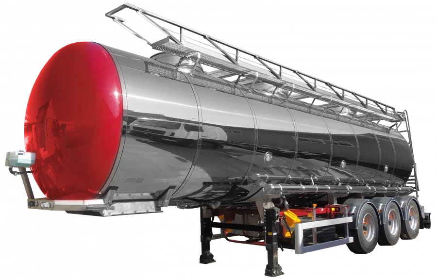 Semi-trailer-tank trailer on the undercarriage of the load-bearing structure YADISH-VM-PPC 912851